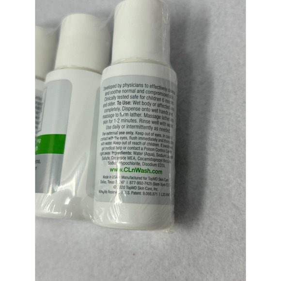 CLn Body Wash Eczema Psoriasis & Rosacea Care - Moisturizing Wash, 6 OUNCES! - Picture 2 of 3